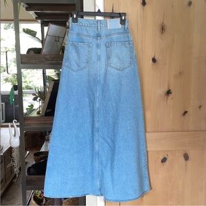 NWOT MOTHER Snacks Denim long skirt